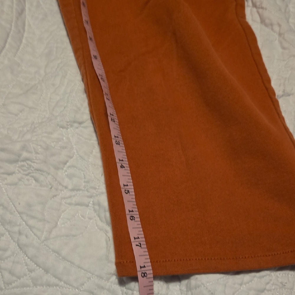 croft & barrow burnt orange capri leggings - Picture 9 of 12